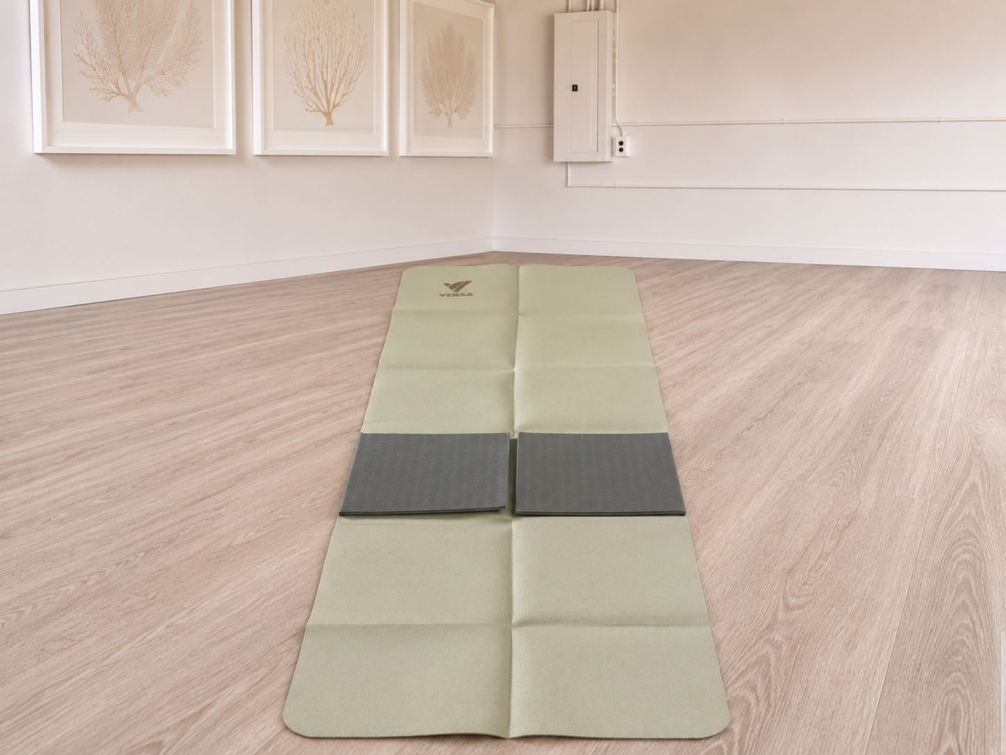 Practitioner kneeling on Versa mat